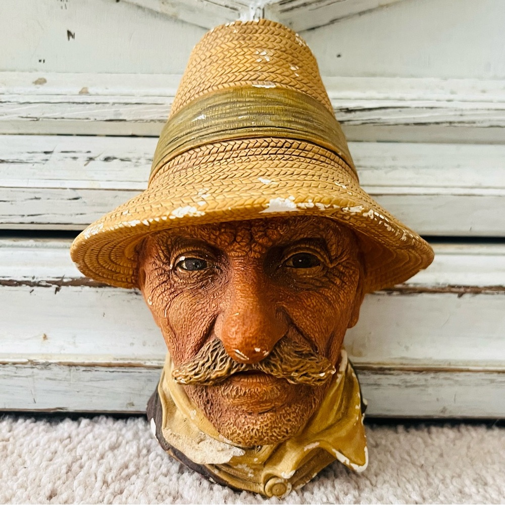 Bossons Rumanian Chalkware Head 1971